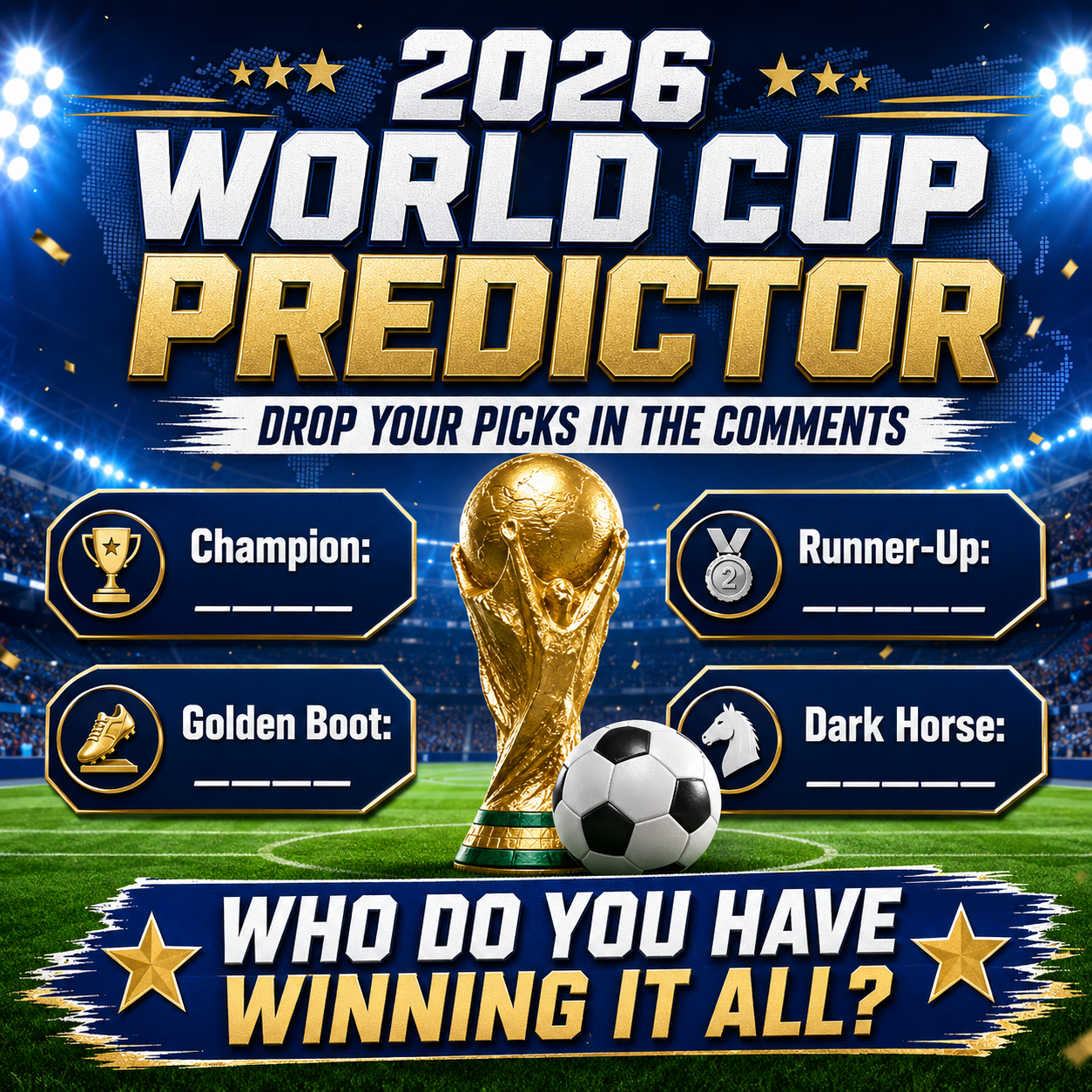 2026 World Cup Predictor — who do you have winning it all?